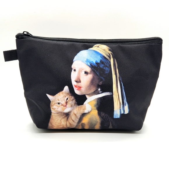 Girl With a Pearl Earring Inspired Cosmetic Bag - Picture 1 of 4
